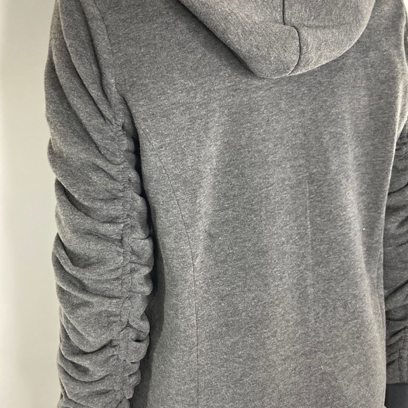 Yoki Lined Asymmetrical Long Jacket - Picture 7 of 10